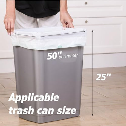 13 Gallon Tall Kitchen Drawstring Trash Bags - 1.2 Mil Extra Strong - Large Drawstring Garbage Bags - Large Plastic Bags - Individual, Unscented, White, 25" x 30", 40 Count - size: 40 Count (Pack of 1)