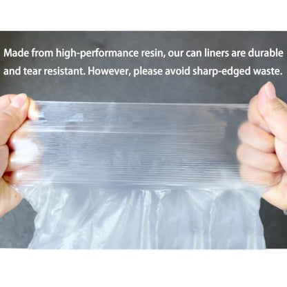 TYPLASTICS 20-30 Gallon Clear Trash Bags 30" x 37" High Density Can Liners Case of 500 for Office, Outdoor, Recycling, Industrial and Commercial - size: 50 Count (Pack of 10)