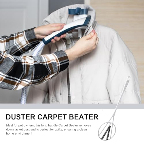 Carpet Rug Beater, Rug Beating Stick, Carpet Beater with Long Handle, Manual Rugs Beaters Paddle, Carpets and Rugs Beaters Dust Removal Tool, Must Have for Pet Owners