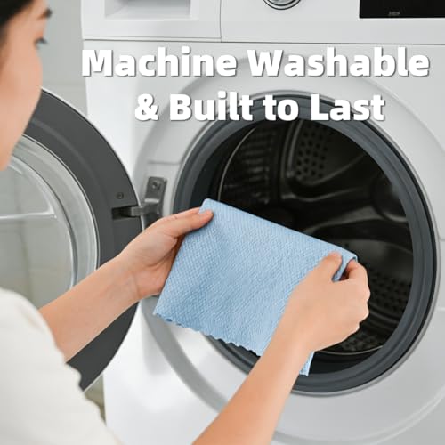 Magic Fish Scale Glass Cleaning Cloths 10 Pack, 12x12 Streak Free Lint Free Microfiber Rags for Car Windows Mirrors Stainless Steel