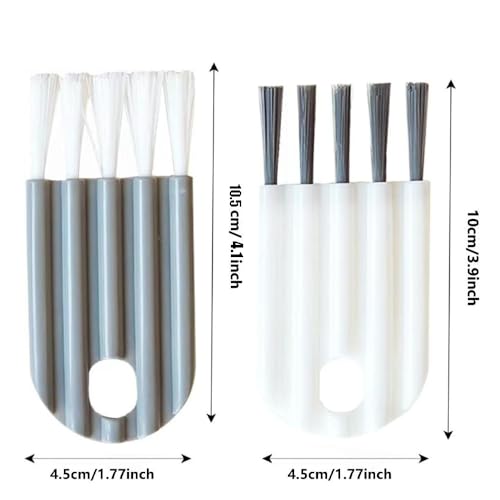 6 Pcs Cleaning Brush Keyboard Cleaner, Multi-Function Computer Cleaning Tools Kit Corner Gap Duster Keycap Puller for Keyboard Cup Cover, White