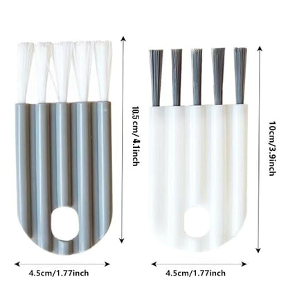 6 Pcs Cleaning Brush Keyboard Cleaner, Multi-Function Computer Cleaning Tools Kit Corner Gap Duster Keycap Puller for Keyboard Cup Cover, White