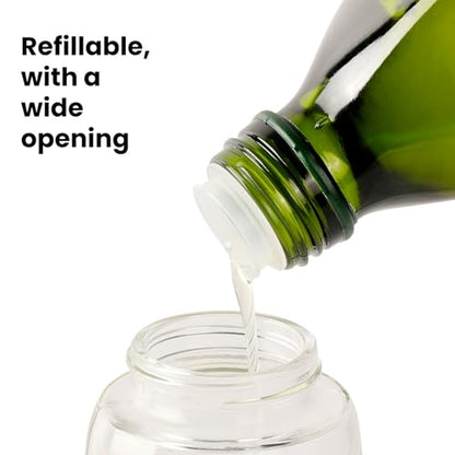 Mistifi Glass Oil Sprayer/Mister, 5.1 fl oz (150ml) Spray Bottle | Even Fan Spray, 1g Control, Anti-Drip, Refillable, for Air Fryer, Salad, BBQ, Oil, Olive Oil & Vinegar - color: White