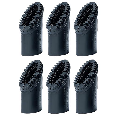 FUR-EEL PRO 2.0 Replacement Brush Heads, 6 Washable Rubber Refills for FUR-EEL Fang Handle, Pet Hair Remover Heads for 1-1/4, 1-3/8 & 1-1/2 in Compatible Kits - color: Pro2.0 Refill X 6