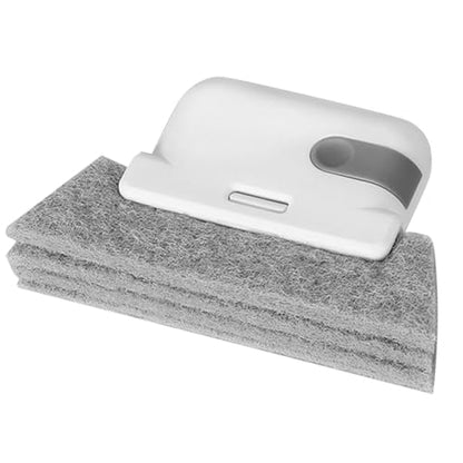 Window Track Cleaner Brush 2Pcs- 2In1 Window Sill Track Cleaner Tool, Crevice Cleaning Tool for Sliding Door Blinds Windows (Grey) - color: Gray