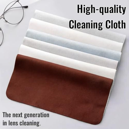 10 Pack Microfiber Cleaning Cloths, Premium 110D Scratch-Free & Lint-Free Clean Cloth for Eyeglasses, Phone Screen, Camera Lens, VR/AR Headset, Car Mirror, Reusable & Washable (5 Colour, 6.9 * 5.7) - color: 5 Colour