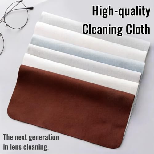 10 Pack Microfiber Cleaning Cloths, Premium 110D Scratch-Free & Lint-Free Clean Cloth for Eyeglasses, Phone Screen, Camera Lens, VR/AR Headset, Car Mirror, Reusable & Washable (Coffee&Black, 6.9*5.7) - color: Coffee&Black