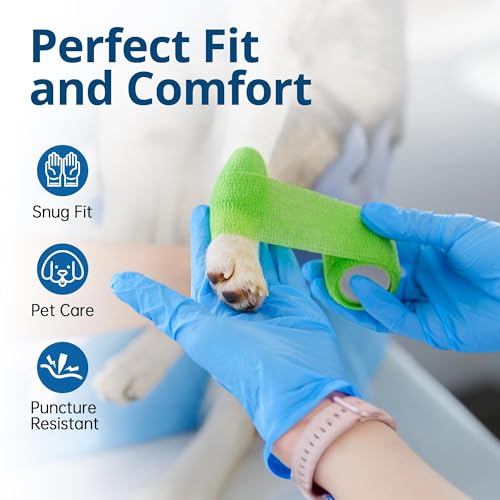 SwiftGrip Disposable Nitrile Exam Gloves, Blue, Latex Free, Medical Gloves for Cleaning, Food-Safe, Powder Free, Non-Sterile - size: Small