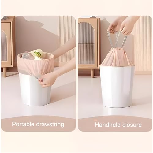 150 Count Large Trash Bags Drawstring - Extra Thick Pink Large Garbage Bags Unscented Strong Plastic Waste Basket Liners for Kitchen Car Office (45x42cm) - color: 150 Count