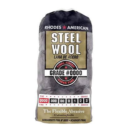 Homax 10120000 Steel Wool, 12 pad, Grade #0000, Rhodes American, Final Finish - size: 12 Pads, style: #0000 Super Fine