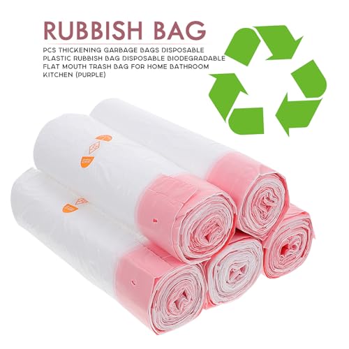 Heavy Duty Drawstring Trash Bags 5pcs Thickened 45X50Cm White Garbage Bags for Home Kitchen Waste Disposal with Tie Closure for Household Cleaning
