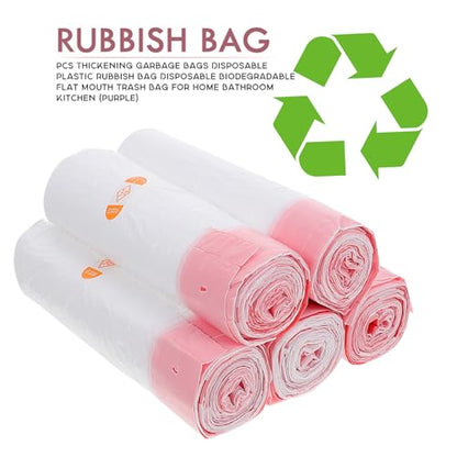 Heavy Duty Drawstring Trash Bags 5pcs Thickened 45X50Cm White Garbage Bags for Home Kitchen Waste Disposal with Tie Closure for Household Cleaning