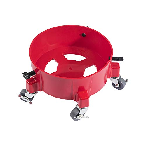 Chemical Guys Creeper Rolling Bucket Dolly - Heavy Duty Mobile Dolly Cart for Car Wash, Detailing, and Garage Use, 5 Caster Wheels with 360° Rotation, Fits Standard 3.5 to 7.5 Gallon Buckets