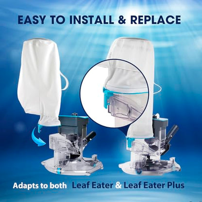 Premium Mesh Bag Replacement for PoolCent Handheld Cleaner——Leaf Eater/Leaf Eater Plus (50 Microns) - style: Premium Mesh Bag (50 Microns)