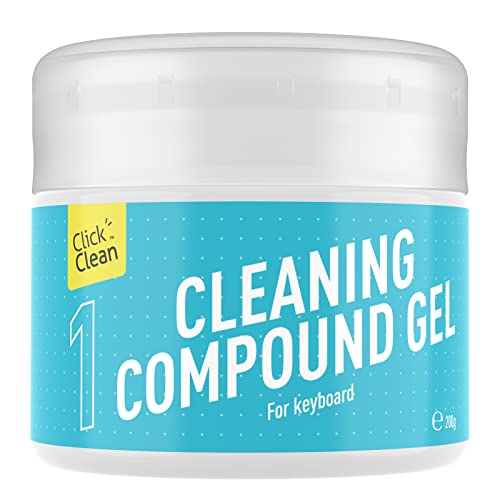 CLICK CLEAN Keyboard Cleaning Gel, 7oz Universal Cleaning Gel for Keyboards Electronics Dust Cleaner for Car, Laptop, Air Vents - color: Blue
