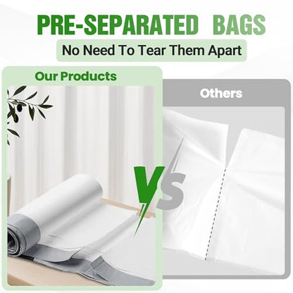 10 Gallon Drawstring Trash Bags 100 Count 1.2 Mil Heavy Duty Garbage Bags Compatible with Rubbermaid Brute 10 Gallon Trash Can & Fit All 7, 9, 10, 13 Gallon Can for Home Office Kitchen - color: White, size: 100 Count (Pack of 1)