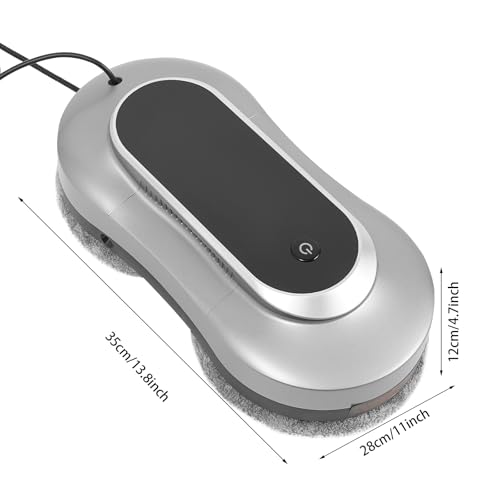 Window Cleaner Robot, Smart Glass Cleaning Robot with Dual Spray, 3200Pa Suction Protection, Remote Control Window Washing Robot for Home Office