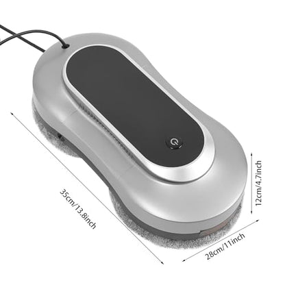 Window Cleaner Robot, Smart Glass Cleaning Robot with Dual Spray, 3200Pa Suction Protection, Remote Control Window Washing Robot for Home Office