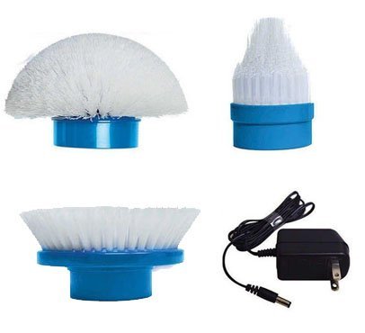 Hurricane Spin Scrubber Cordless Rechargeable Power Scrubber by BulbHead (1 Pack)