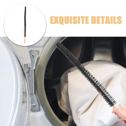 Dryer Lint Brush and Flexible Vent Cleaner Brush Set, Long Handle Multipurpose Pipe and Appliance Cleaning Tool for Washing Machine Drum and Dryer Vents, 2pcs