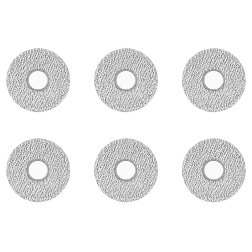6 Pack Mop Pad for iRobot Roomba Plus 405 Combo/505 Cpombo/507Combo Vacuum Cleaner,Reusable & Washable Microfiber Mop Cloth Replacement Parts