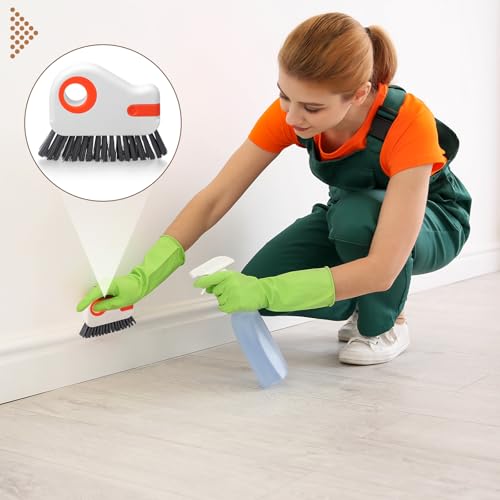 2-in-1 Multifunctional Groove Cleaning Brush for Windows, Doors, Tracks, and Cars – Handheld Gap Cleaner Tool for Window Sills, Sliding Door Grooves, Corners, and Household Dust Removal