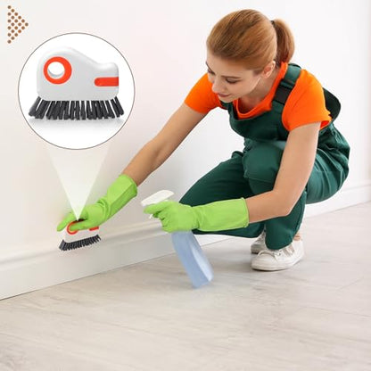 2-in-1 Multifunctional Groove Cleaning Brush for Windows, Doors, Tracks, and Cars – Handheld Gap Cleaner Tool for Window Sills, Sliding Door Grooves, Corners, and Household Dust Removal