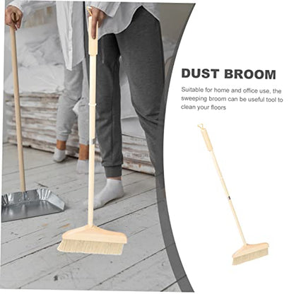 Vaguelly Detachable Long Handle Soft Bristle Sweeping Broom for Efficient Floor Cleaning Home Kitchen and Living for Carpets and Hardwood Floors
