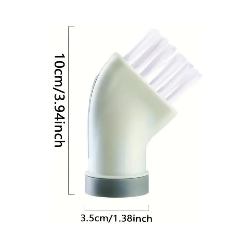 Water Bottle Connected Cleaning Brush Head, Multi-Purpose Flat Scrubber for Deep Crevices and Dead Ends, 1 Pack (Green)