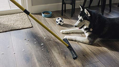 FURemover Pet Hair Removal Rubber Broom, 60" Handle 2-Piece Set - color: Furemover Original and Pro Broom Set