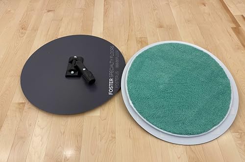 18" Round Single Microfiber Basketball Court Sweat MOP, Game Day Perspiration MOP (Single) - size: Twin
