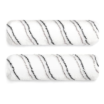 2 - Pack 9 Inches Paint Roller Covers for Smooth and Lint-Free Finish – Nap 1/2 - Made in Italy -Premium High-Density Microfiber Roller Covers - Ideal for Professionals and Homeowners - size: 2 Pack 9"- 1/2 Nap ( Roller Covers )