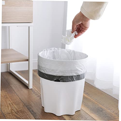 Healifty 6rolls Drawstring Trash Bags Heavy Duty Kitchen Garbage Bag Leakproof Liners for Council Collection Roll