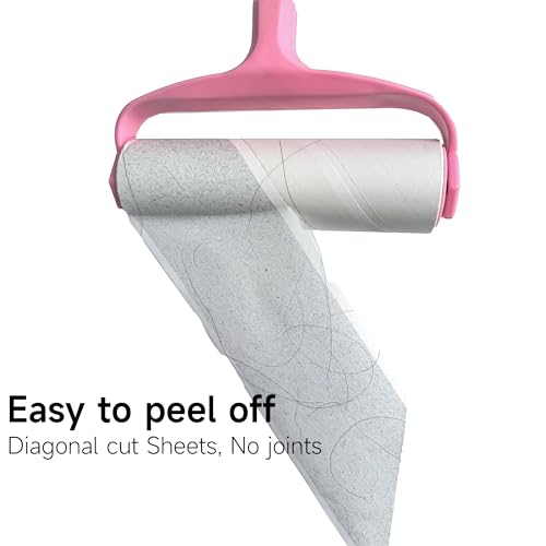 5 Pack 4 Inch Lint Roller Refills, 60 Sheets Per Roll - 300 Total Sheets | Sticky Adhesive Lint & Pet Hair Remover for Clothes, Furniture, Car Seats & Bedding (5, 4 Inch) - size: 4 Inch