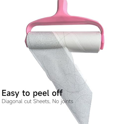 5 Pack 4 Inch Lint Roller Refills, 60 Sheets Per Roll - 300 Total Sheets | Sticky Adhesive Lint & Pet Hair Remover for Clothes, Furniture, Car Seats & Bedding (5, 4 Inch) - size: 4 Inch