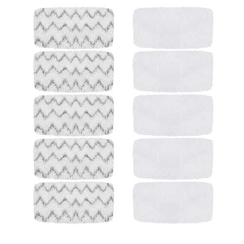 10 Pack 1543A Steam Mop Pads for Bissell PowerFresh Vac & Steam 2747A, Bissell Symphony Pet Steam Mop Pads 1132 1543 1652 1252 1606670 1543A 1632 1132A 1530 11326 - color: 10 Pack 1132