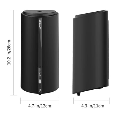 anydry 29fl.oz/850ml Commercial Automatic Liquid Soap Dispenser Wall-Mounted Large Capacity Model AD1209 Black - color: Black