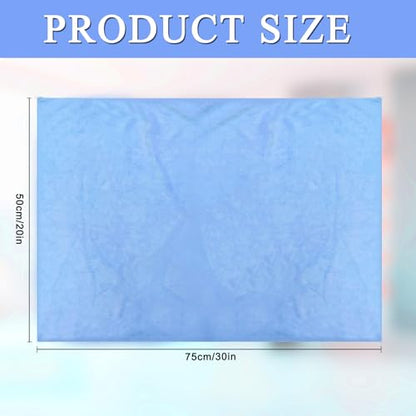 12 Pcs Extra Large Microfiber Cleaning Cloth, 20" x 30" Washable Reusable Large Floor Cloth Rags, Microfiber Towels for Mop Cleaning Office Bathrooms Housekeeping (Gray, Blue, White) - color: Blue Style