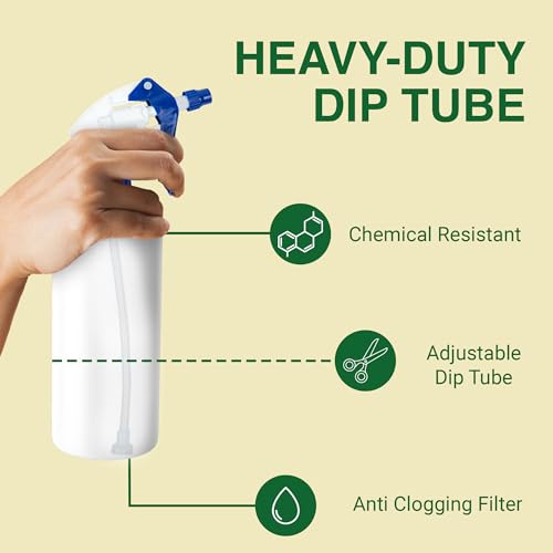 Heluva Green Spray Bottle Nozzle Replacement, Bottle Tops Only - Sprayer Nozzle Triggers for Heavy Duty, Commercial, Home Cleaning Solutions - Fits 8,16,24,32 oz Plastic & Glass Bottles, Mixed 3 pack - color: Mixed, size: 3 Pack