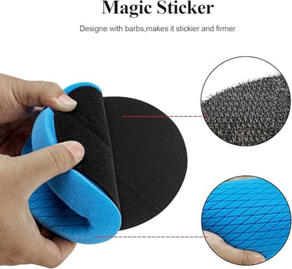 Autolock 6" Buffing Polishing Pads, 6Pcs 6.5inch 165mm Face for 6 Inch Backing Plate Compound Buffing Sponge and Woolen Pads Cutting Polishing Pad Kit for Car Buffer Polisher, Polishing and Waxing - size: 6.5 Inch