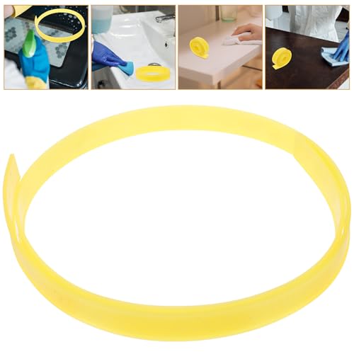 PRETYZOOM Glass Squeegee Replacement Silicone Strip 105cm Multipurpose Wiper Strip Stainless Steel Window Cleaning Tool for Shower and Floor Use