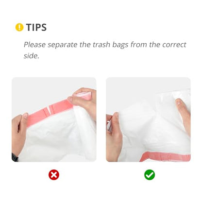 Ultra Thick 15 Gallon Drawstring Trash Bags, 108 Count Heavy Duty Large Plastic Garbage Bag, Leak Proof Trash Can Liners for Tall Kitchen Home Office Lawn Outdoor, White