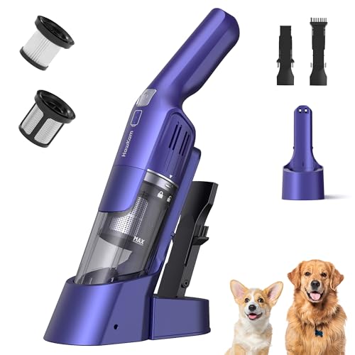 Handheld Vacuum Cordless, 24KPA Powerful, Rechargeable, Charging Dock, Ergonomic Handle, 2-in-1 Crevice Tool, 1.8lb Portable Vacuum Cleaner with 2-Speed for Car, Portable Car & Pet Hair Vacuum - color: Fuchsia