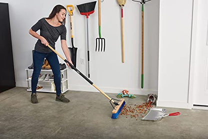 Harper 20201044 24 in. Indoor/Outdoor Dry All-Purpose Push Broom with Dual Bristles, for Dust, Gravel, Debris - style: All-Purpose Multi-Surface Push Broom