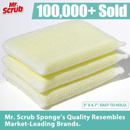 Sponges Kitchen Scrub Dish Sponge Scouring Pad, 6 Pack Cleaning Brush Dishwasher Soap Supplies, Dishwashing Dinnerware Towels Sink Pan Pot Cloth Rags Holder Bathroom Bathtub (Multi Color) - size: 6 Pack-(Multi Color)