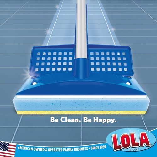 LOLA Squeeze Sponge Mop w/ Poly Foam & a Natural Cellulose Layer, Absorbs and Wicks Moisture, Hard Surface Cleaner, Refillable, 9” Wide Head - size: 1 Count