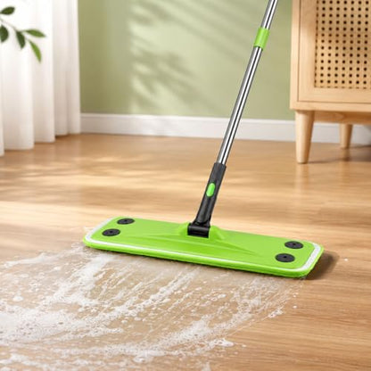Flat Mops for Floor Cleaning with Long Handle, Small Dry Mops, Home Floor Cleaning Mop Tool for Wood/Tile/Laminate/Marble-49 Inch - size: 49-inch handle