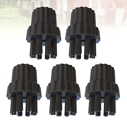 Yardwe 15Pcs Multi-Purpose Cleaning Machine Brush Set for Steam Cleaner and Washer Machine Household Appliance Brushes for Floors Surfaces Bathroom Cleaning Accessories
