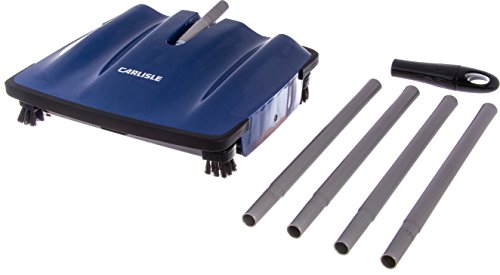Carlisle FoodService Products Duo-Sweeper Rubberized Carpet and Floor Sweeper – Efficient Manual Cleaning for Restaurants with Low Pile Carpets