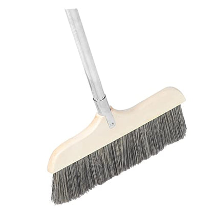 Beavorty Detachable Soft Bristle Broom with Long Handle Lightweight Indoor Cleaning Tool for Home Office Easy to Store Hardwood Floors and Carpets Space Saving Design